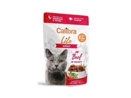 Kapsička CALIBRA Cat Life Adult Beef in Gravy 85g