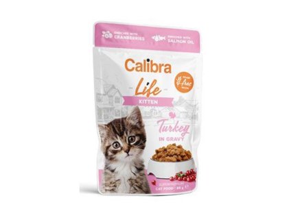 Kapsička CALIBRA Cat Life Kitten Turkey in Gravy 85g