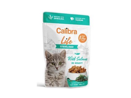 Kapsička CALIBRA Cat Life Sterilised Salmon in Gravy 85g