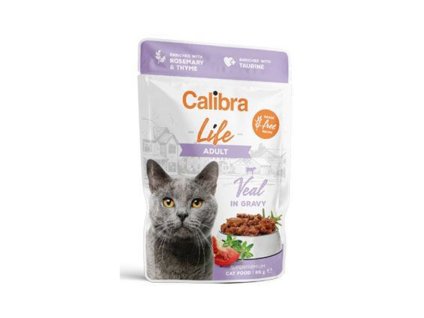 Kapsička CALIBRA Cat Life Adult Veal in Gravy 85g