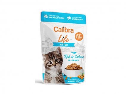 Kapsička CALIBRA Cat Life Kitten Salmon in Gravy 85g
