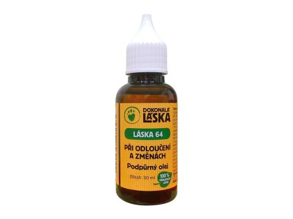 DOKONALÁ LÁSKA 64 podpůrný olej při separační úzkosti 30ml