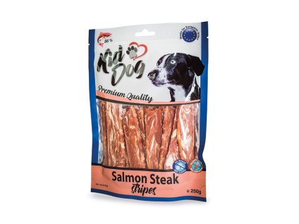 KIDDOG lososový steak v proužku 250g