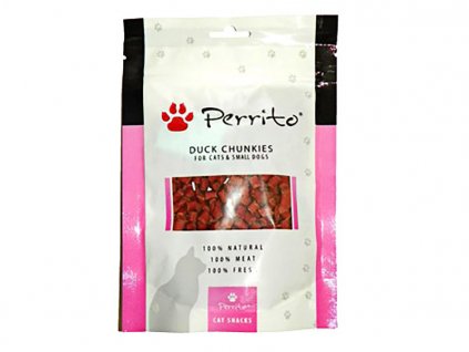 PERRITO Duck Chunkies for Cats and Small Dogs 100g