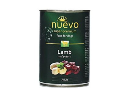 Konzerva NUEVO Dog Adult jehněčí 400g