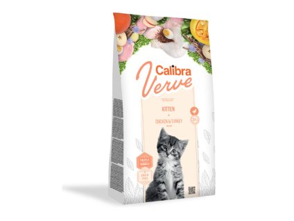 CALIBRA Cat Verve Grain Free Kitten Chicken & Turkey 750g