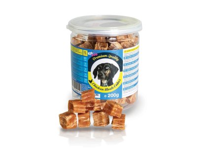 KIDDOG Premium kuřecí masíčko v kostičce 200g (dóza) (DOPRODEJ)