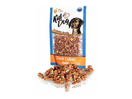 KIDDOG mini kostičky z kachního masíčka a tresky 80g