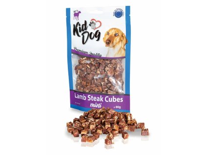 KIDDOG mini kostičky z jehněčího masíčka 80g