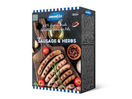 SMOOKIES Premium Sausage -  klobáskové sušenky 100% Human Grade 200g