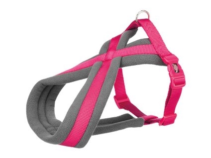Postroj TRIXIE Premium podšitý fuchsie (S-M) 2x40-70cm