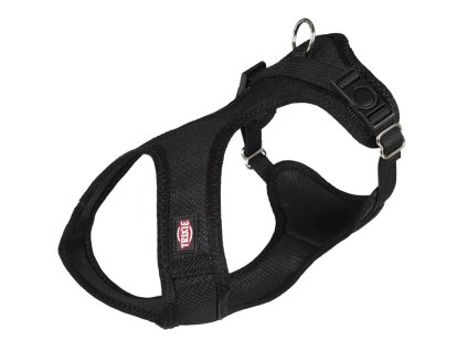Postroj TRIXIE Soft vypolstrovaný černý (S-M) 2x35-60cm
