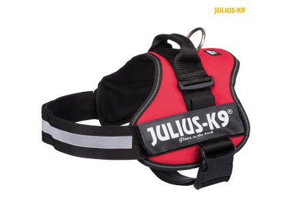 Postroj TRIXIE Julius-K9 silový červený (L-XL) 71-96cm