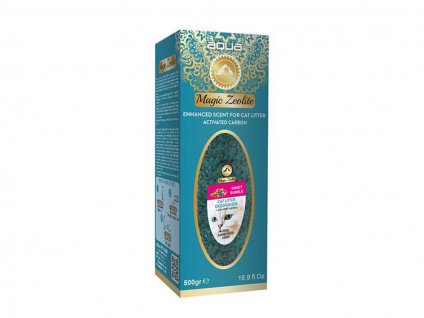 AQUA Magic Zeolite Bubble Gum granulovaný deodorant pro kočičí WC 500g