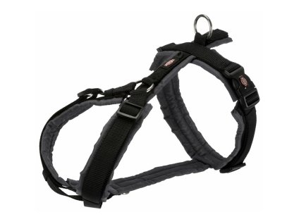Postroj TRIXIE Premium trekingový černá/grafit (S-M) 2x44-53cm (DOPRODEJ)