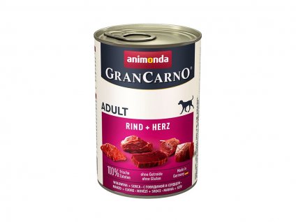 Konzerva GRAN CARNO Adult hovězí srdce 400g