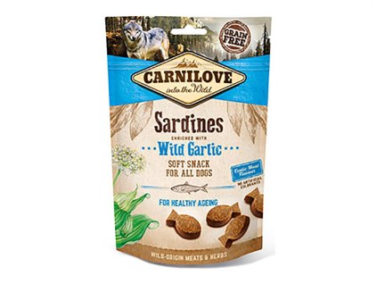 CARNILOVE Dog Soft Snack Sardines with Wild Garlic 200g