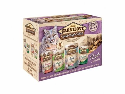 Kapsička CARNILOVE Cat Multipack 12x85g