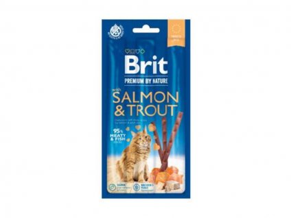 BRIT Cat Premium by Nature Sticks Salmon & Trout (3ks)