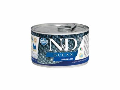 Konzerva N&D Dog Ocean Adult Salmon & Codfish Mini 140g