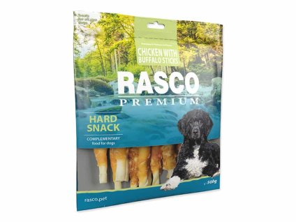 RASCO Premium tyčinky buvolí obalené kuřecím masem 500g