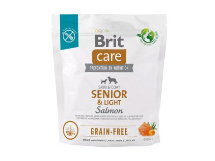 BRIT CARE Dog Grain-free Senior & Light 1kg