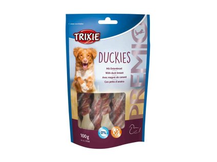 TRIXIE Premio Duckies - kosti s vápníkem potažené kachním masem 100g