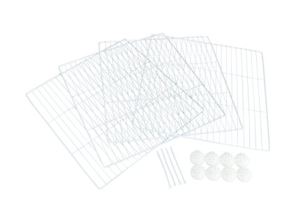 Rozšiřovací drátěně díly TRIXIE k výběhu do vnitřních prostor bílé 35x35cm (4ks)