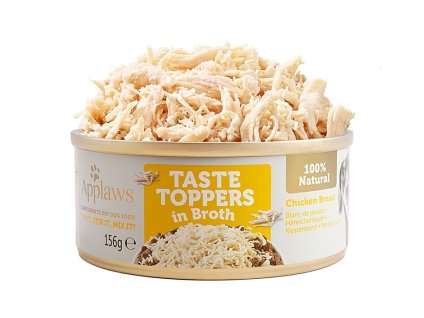 Konzerva APPLAWS Dog Taste Toppers Broth kuřecí prsa 156g