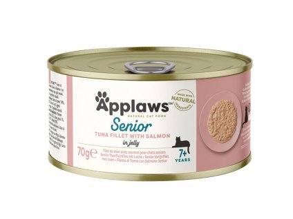 Konzerva APPLAWS Cat Senior tuňák s lososem 70g
