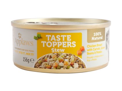 Konzerva APPLAWS Dog Taste Toppers Stew kuřecí se zeleninou 156g