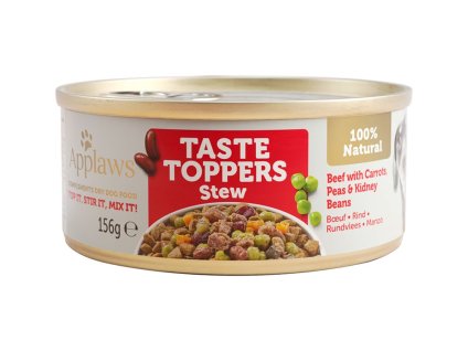 Konzerva APPLAWS Dog Taste Toppers Stew hovězí se zeleninou 156g