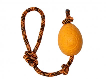 Hračka KIWI WALKER guma TPR - Let's play! Egg oranžová 8,5cm