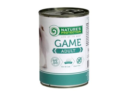 Konzerva NATURE´S PROTECTION Dog Adult zvěřina 400g