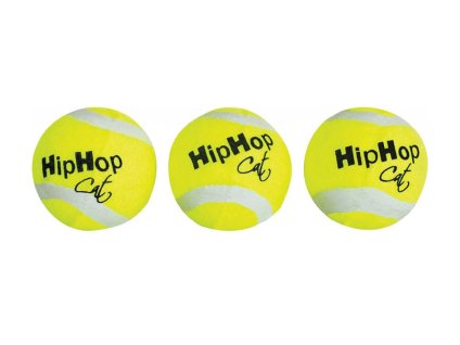 Hračka HIPHOP tenis - Cat míč 4cm (3ks)