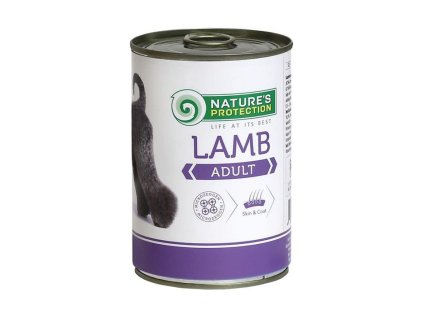 Konzerva NATURE´S PROTECTION Dog Adult jehně 400g