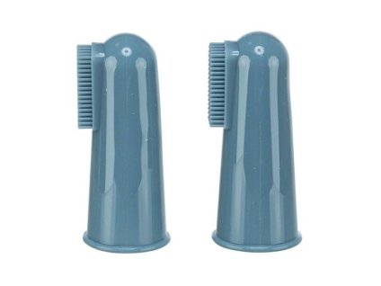 Silikonových zubní kartáček na prst TRIXIE 6cm (2ks) (DOPRODEJ)
