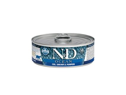 Konzerva N&D Cat Ocean Adult Tuna & Cod & Shrimp & Pumpkin 70g