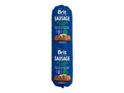 BRIT Sausage Turkey & Pea 800g
