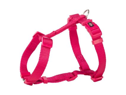 Postroj TRIXIE Premium fuchsia (M-L) 2x52-75cm