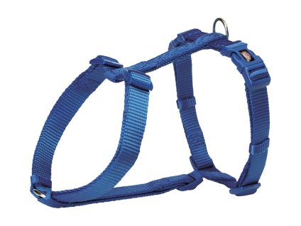 Postroj TRIXIE Premium královsky modrá (M-L) 2x52-75cm
