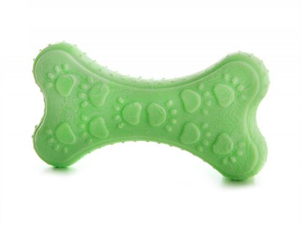 Hračka JK guma TPR - Light kost zelená 10,5cm