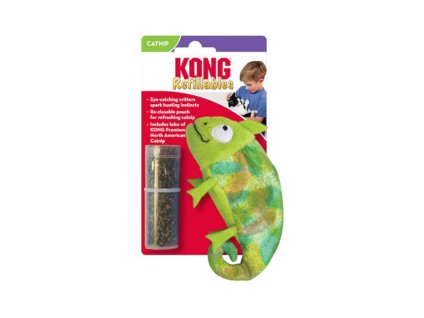 Hračka pro kočky KONG Refillables chameleon s catnipem