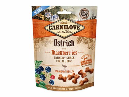 CARNILOVE Dog Crunchy Snack Ostrich with Blackberries 200g