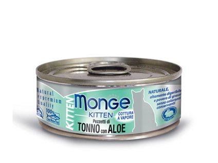 Konzerva MONGE Cat Kitten tuňák a aloe 80g