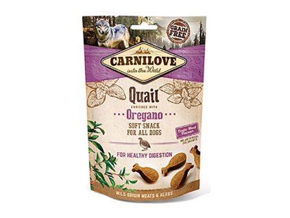 CARNILOVE Dog Soft Snack Quail with Oregano 200g