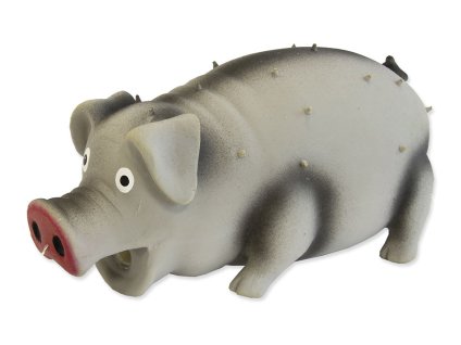 Hračka DOG FANTASY latex - prase chrochtající 15cm (MIX BAREV)