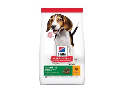 HILLS Canine Puppy Medium Chicken 14kg