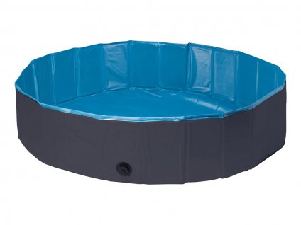 Bazén pro psy FLAMINGO Splash modrý/tmavě šedý 120x120x30cm