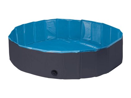 Bazén pro psy FLAMINGO Splash modrý/tmavě šedý 160x160x30cm